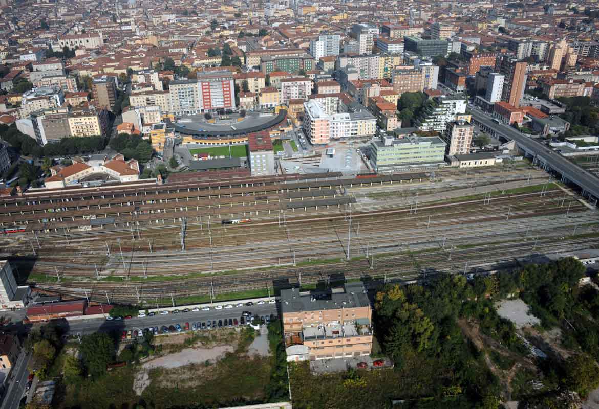 Ingresso urbano dell'interconnessione di Brescia Ovest della line AV/AC